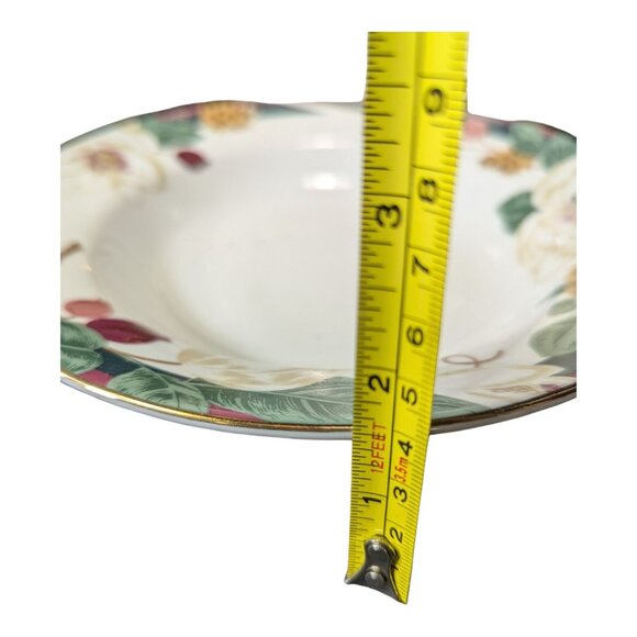 Vintage 1998 Tienshan Fine China Magnolia Soup Cereal Bowls - Set Of 4 - Picture 5 of 6
